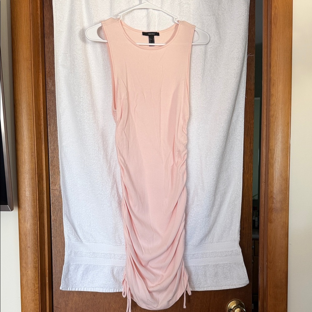 Forever 21 Pink Ruched Dress